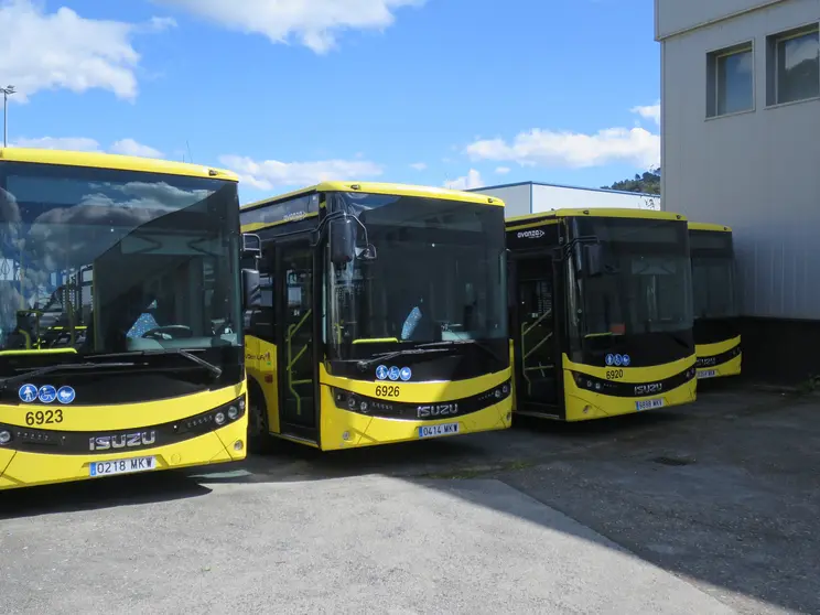 Busitos parados en Quintela