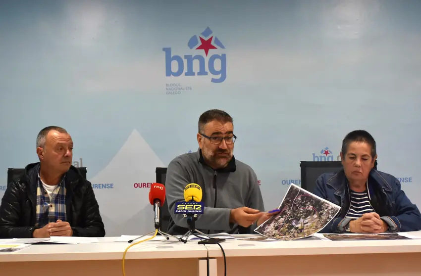 Grupo nacionalista na Deputaci&oacute;n de Ourense, Xos&eacute; Manuel Puga, Bernardo Varela e Mar&iacute;a Mangana