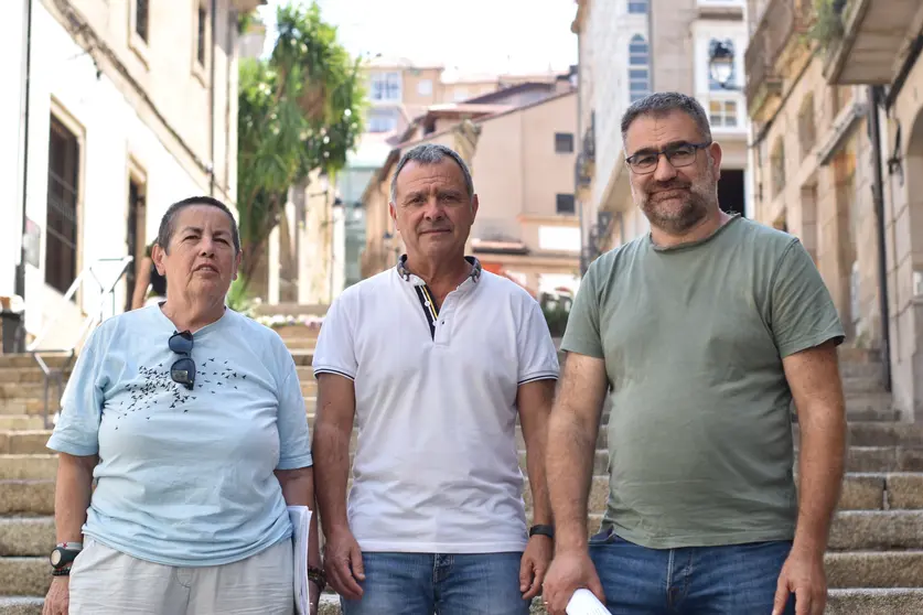 Grupo provincial do BNG na deputaci&oacute;n de Ourense Mar&iacute;a Mangana, Xos&eacute; Manuel Puga, Bernardo Varela