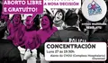 Acto contra a reforma da Lei do aborto que pretende o goberno do PP