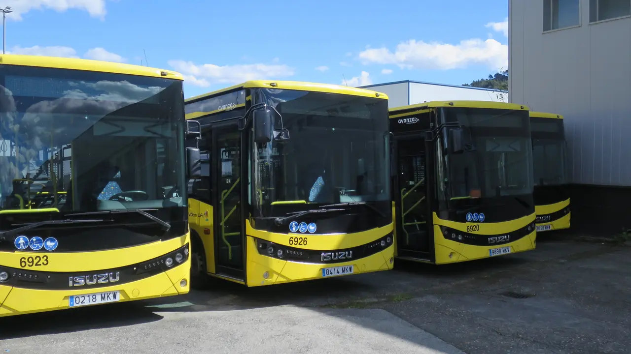 Busitos parados en Quintela