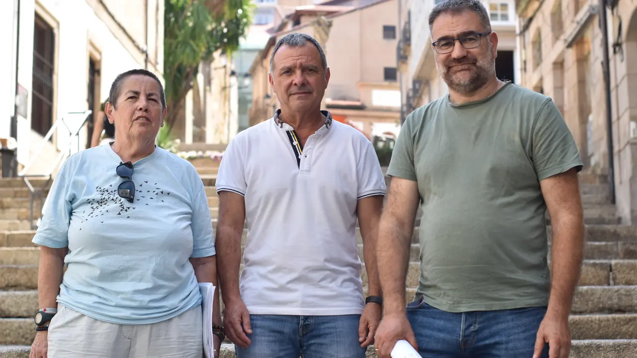 Grupo provincial do BNG na deputaci&oacute;n de Ourense Mar&iacute;a Mangana, Xos&eacute; Manuel Puga, Bernardo Varela