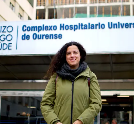 Noa Presas, deputada do BNG por Ourense &aacute;s portas do CHUO