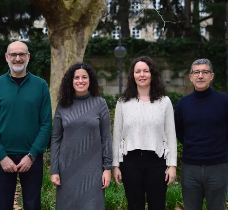 Secundino Fern&aacute;ndez, Noa Presas, Sonia Vidal e Iago Tabar&eacute;s