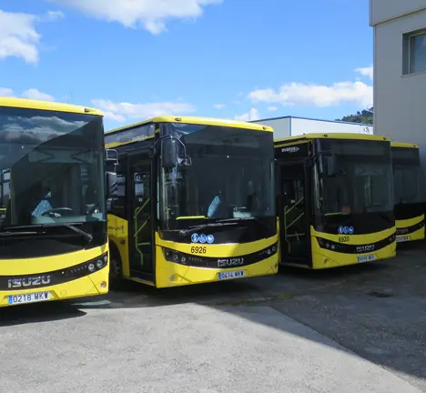 Busitos parados en Quintela