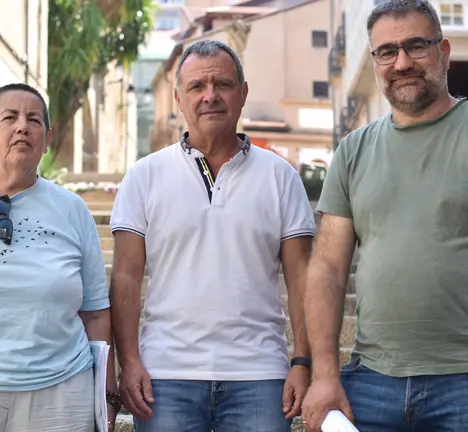 Grupo provincial do BNG na deputaci&oacute;n de Ourense Mar&iacute;a Mangana, Xos&eacute; Manuel Puga, Bernardo Varela