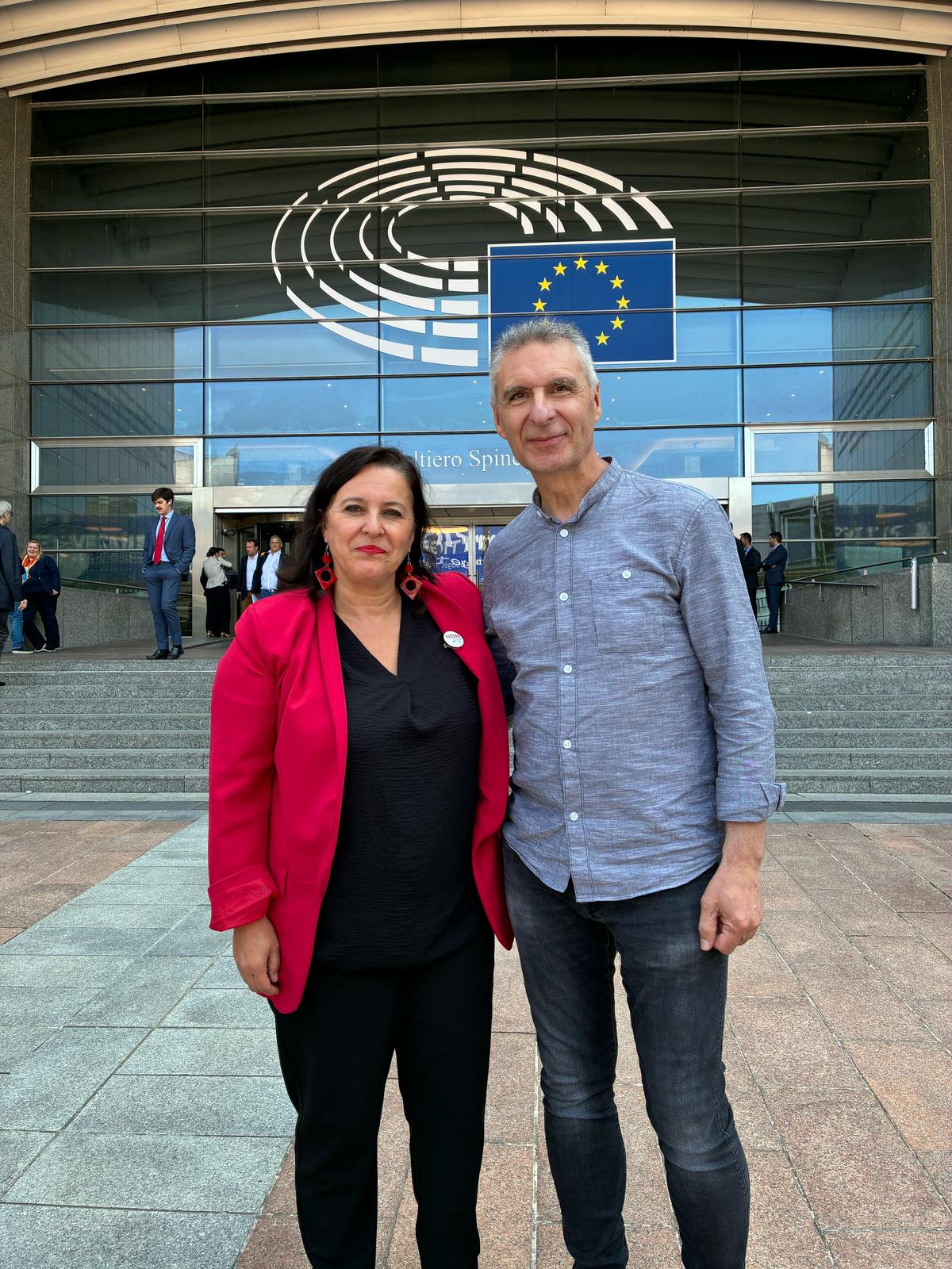 Luís Seara e a eurodeputada Ana Miranda