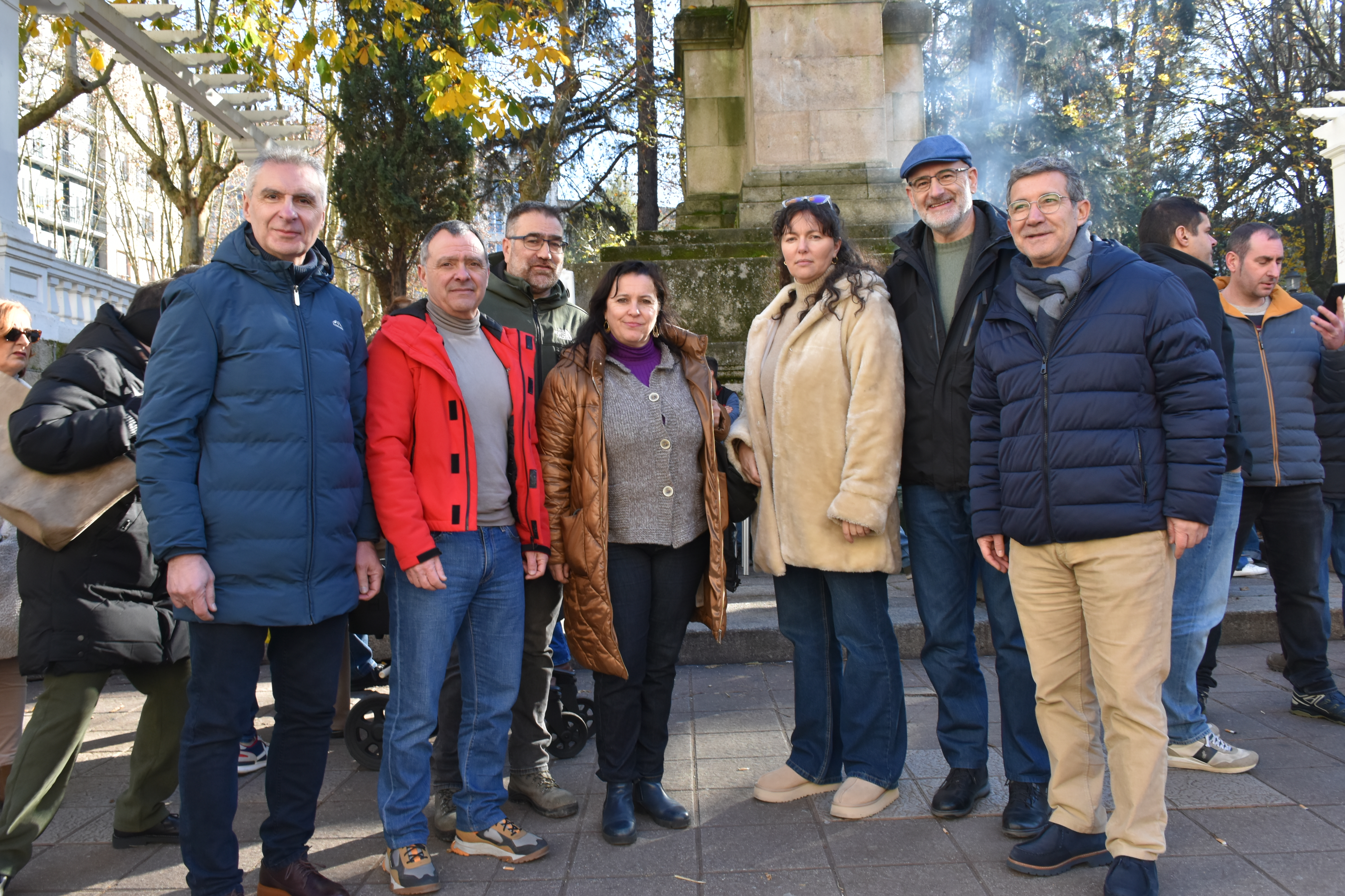 Luís Seara, Xose Manuel Puga, Bernardo Varela, Sonia Vidal, Secundino Fernández e Iago Tabarés